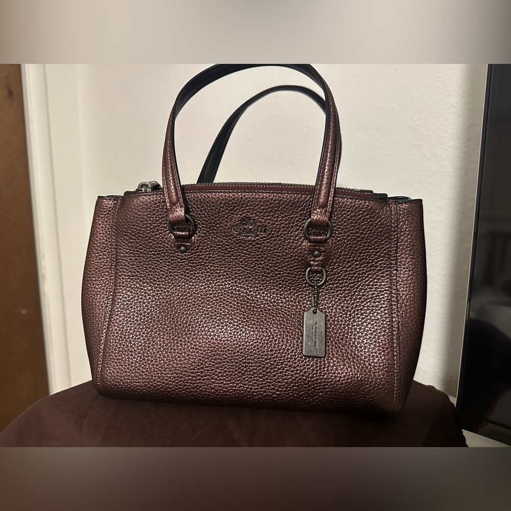 Coach Metallic Stanton Carryall Tote